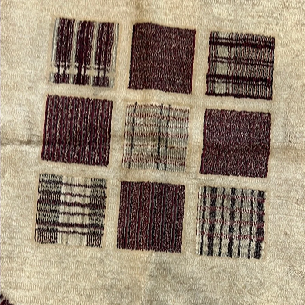 Round Beige and Brown Patterned Rugs